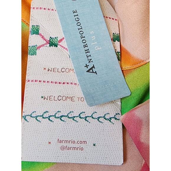 Anthropologie Farm Rio Halter Dress Abstract NWT Size 2X MSRP $230.00 - Picture 10 of 14